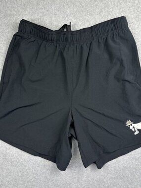 GOAT USA Black Athletic Men's Shorts Elastic Waist Drawstring Size Medium